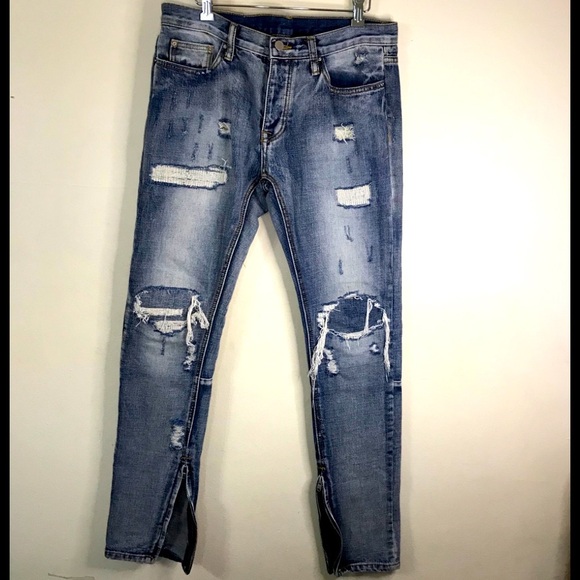 M n m l STRETCH DENIMRelaxed fitBlue jea… - Picture 12 of 16